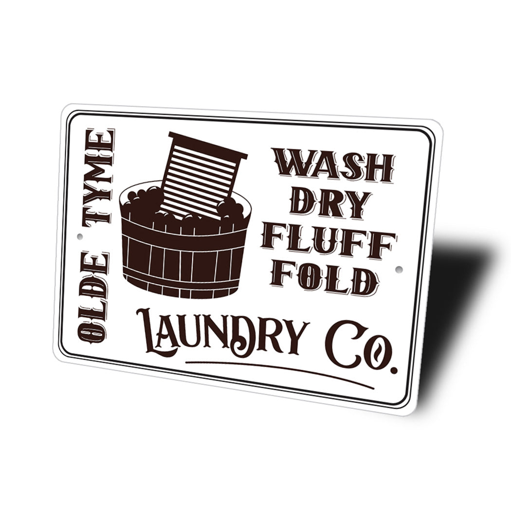 Old Time Laundry CO Sign