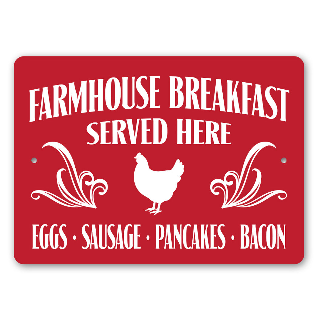 Farmhouse Breakfast Meal Sign
