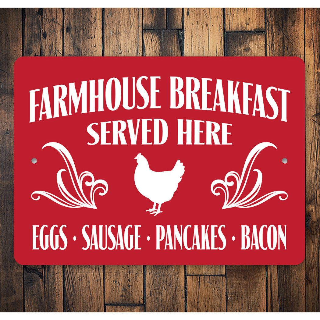 Farmhouse Breakfast Meal Sign
