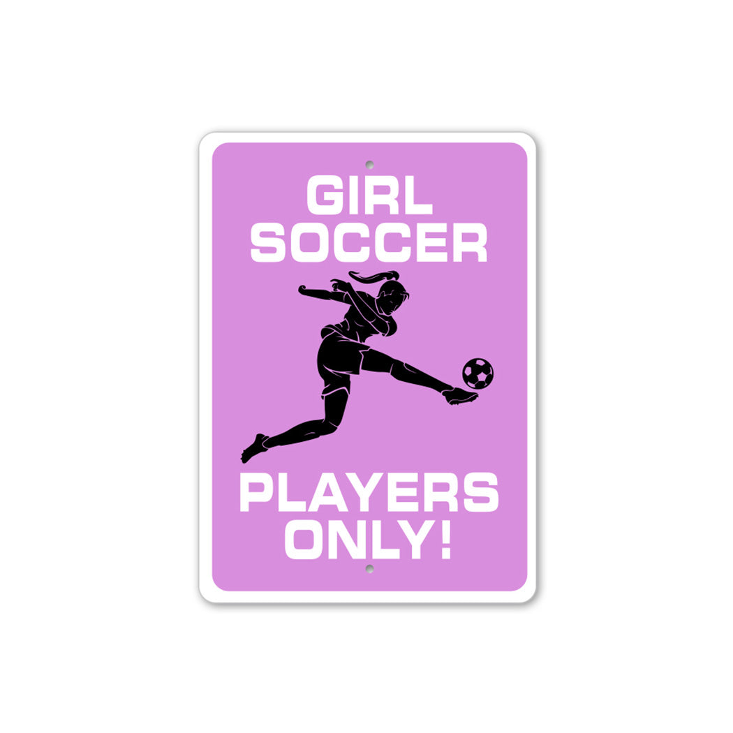Girl Soccer Room Sign