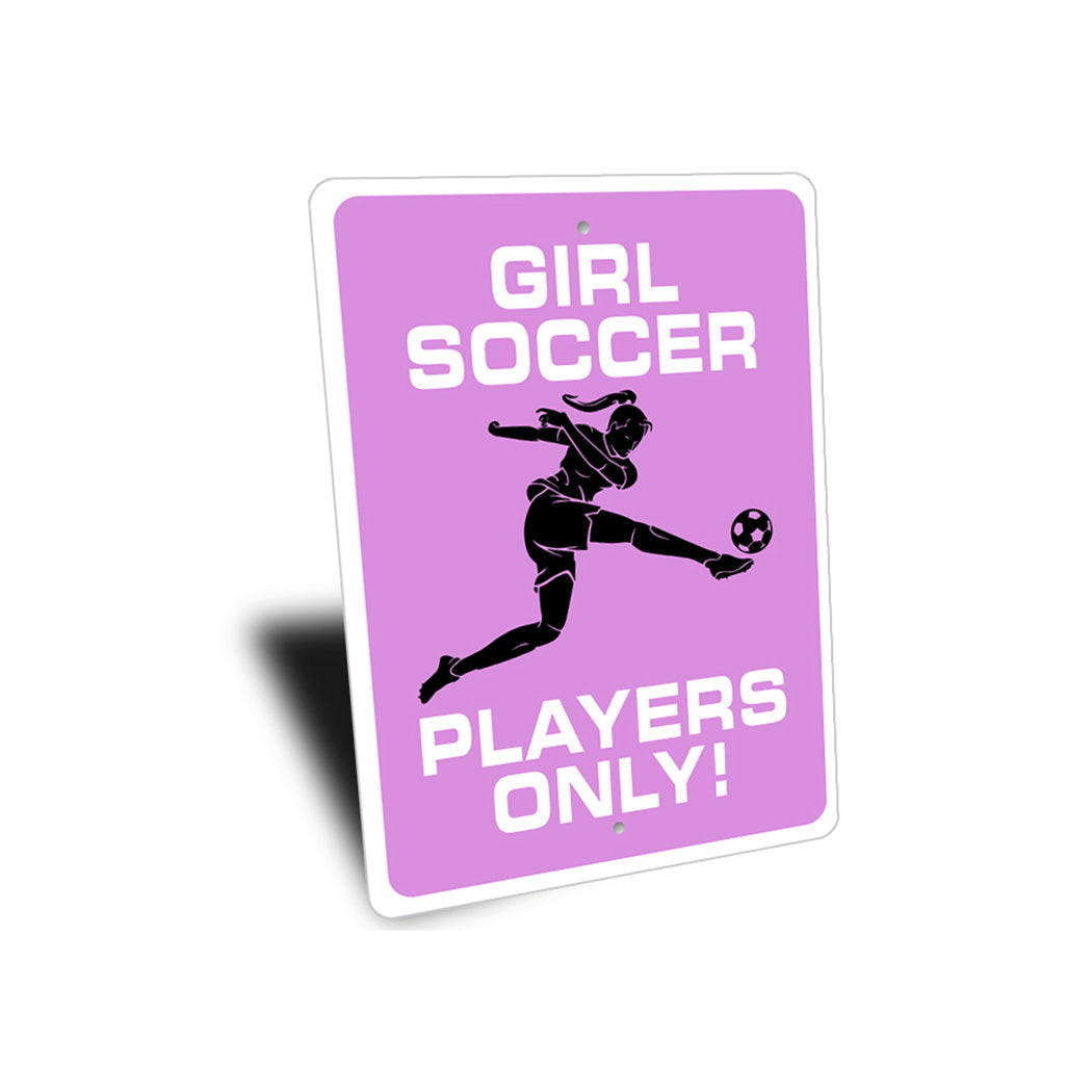 Girl Soccer Room Sign
