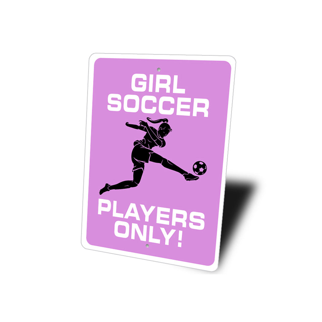Girl Soccer Room Sign