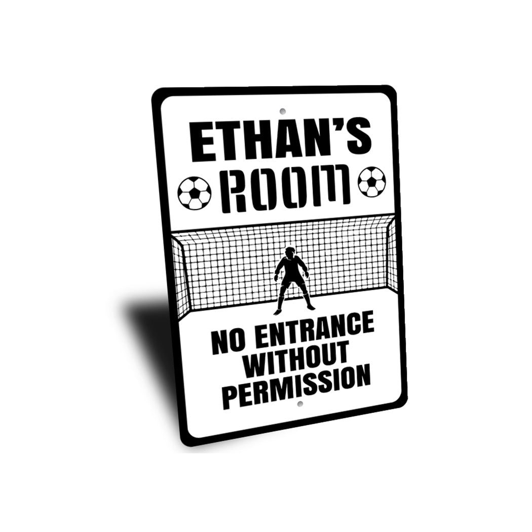 Kid Goalie Room Entrance Sign