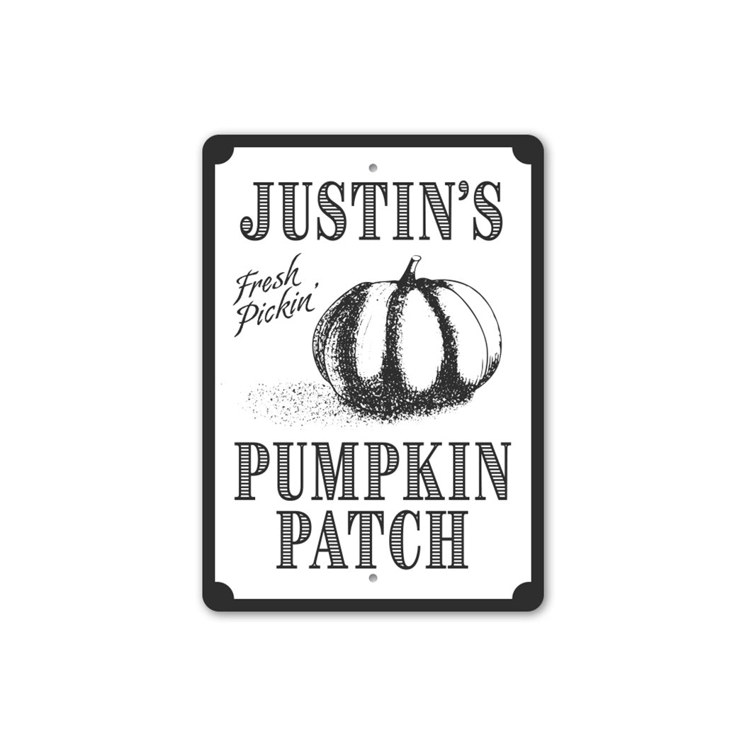 Personalized Pumpkin Patch Sign