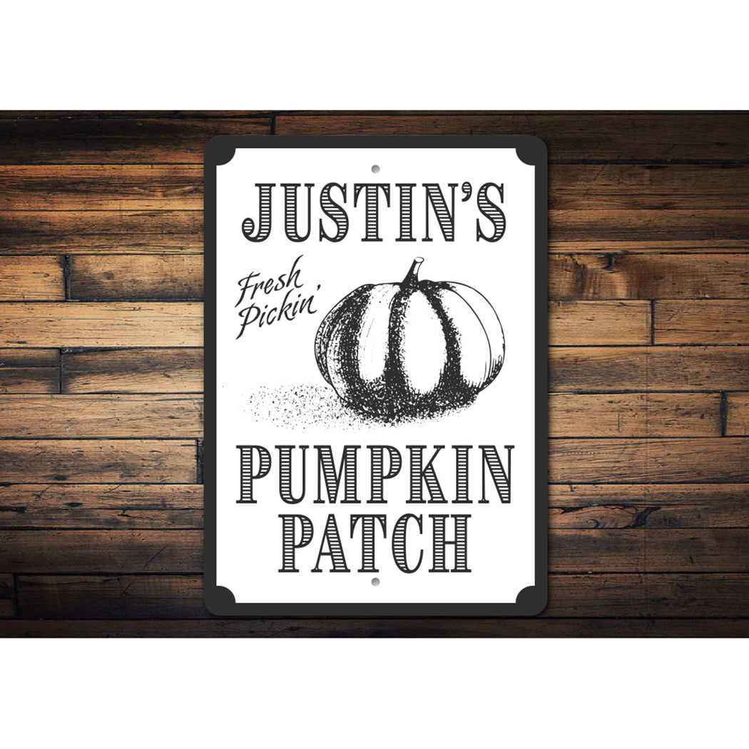 Personalized Pumpkin Patch Sign