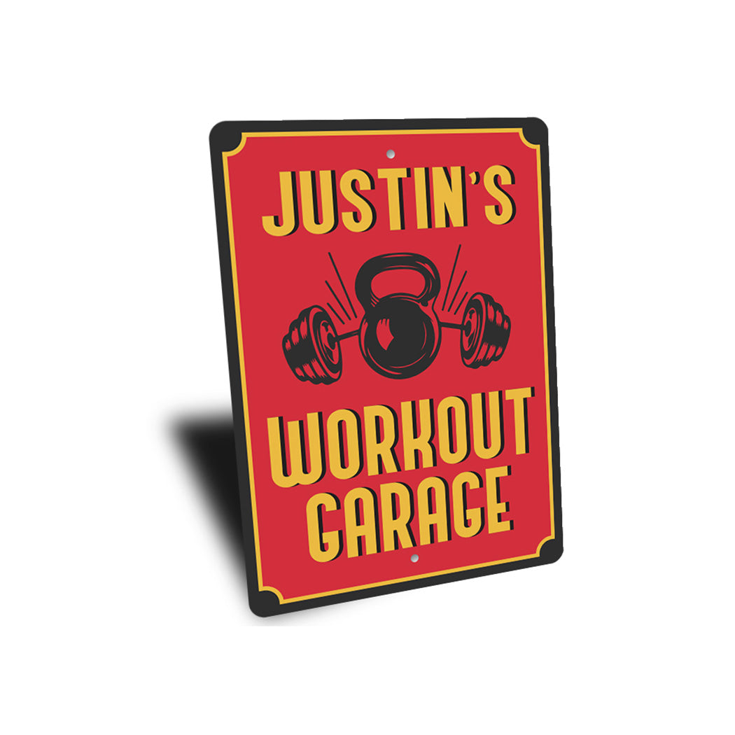 Workout Garage Personalized Sign