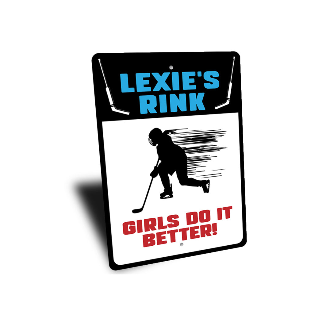 Personalized Hockey Rink Sign
