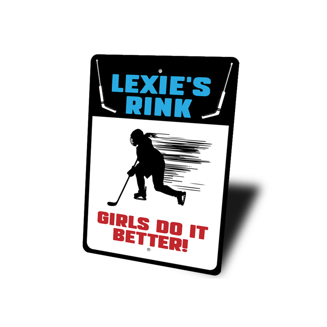 Personalized Hockey Rink Sign