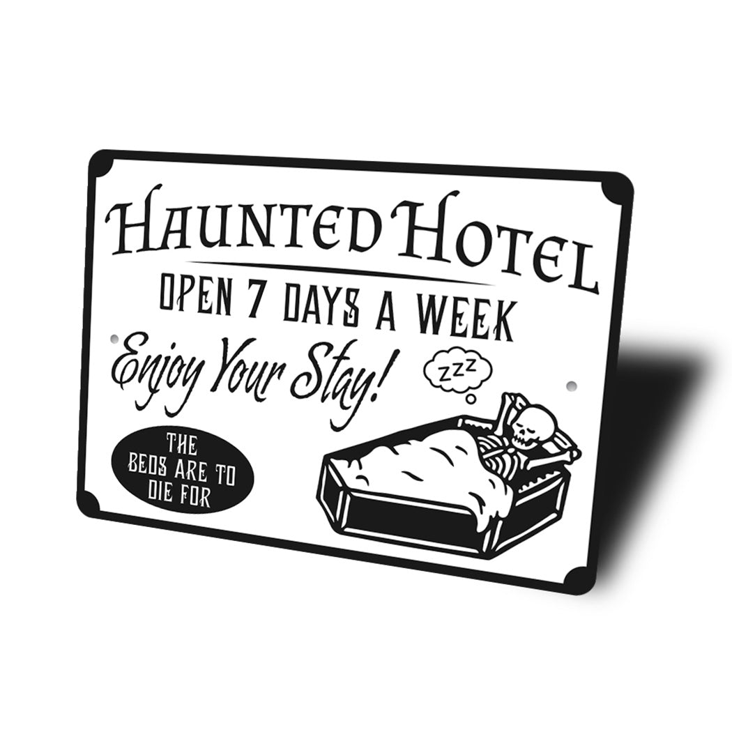 Haunted Hotel Sign
