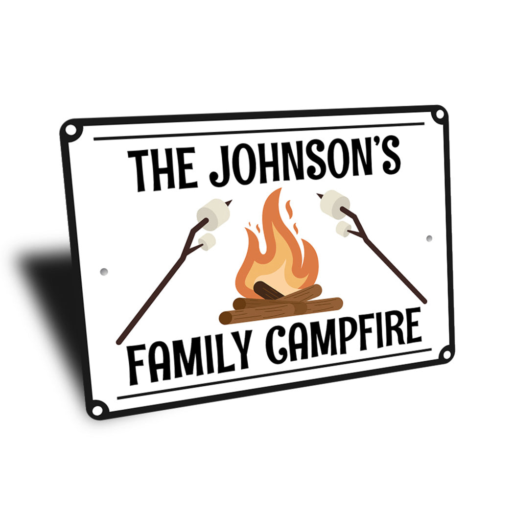 Family Campfire Name Sign