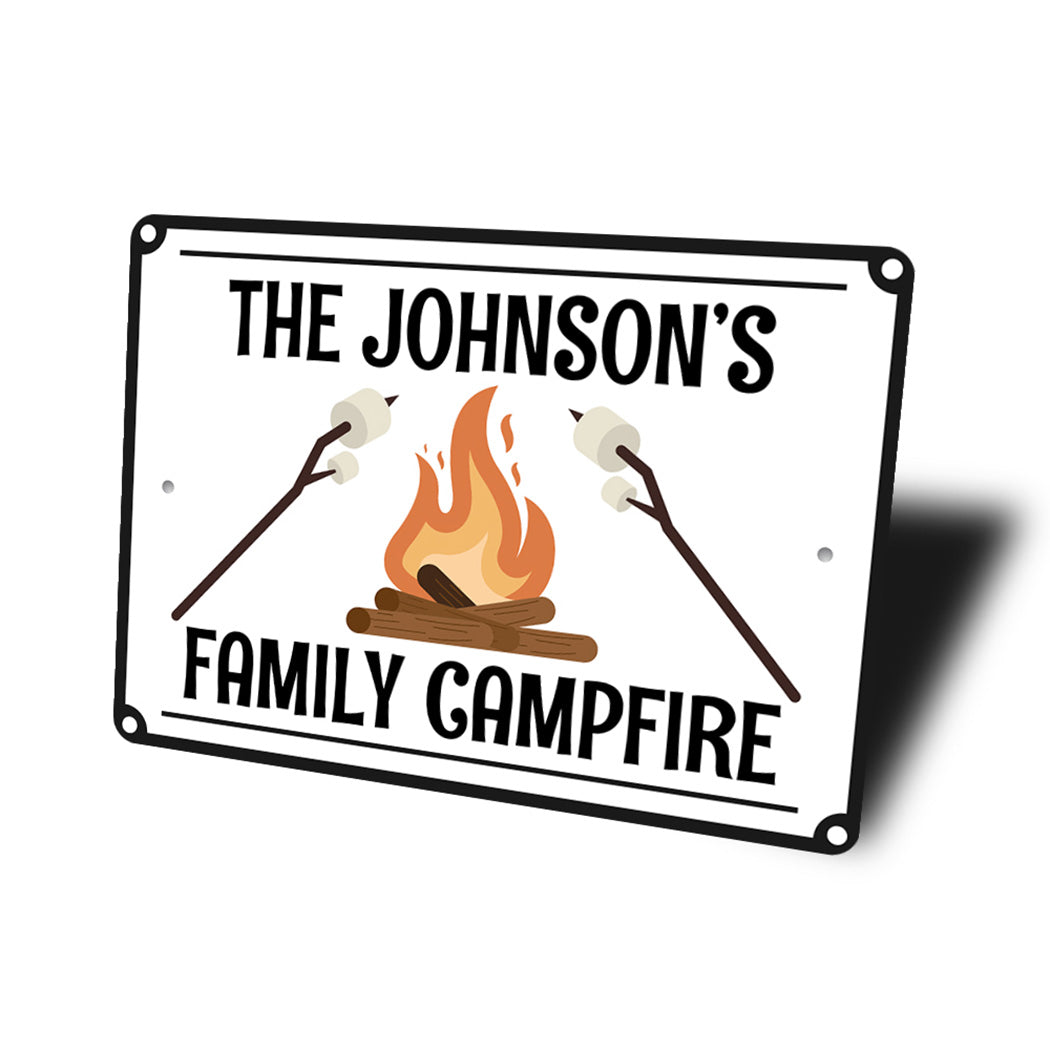 Family Campfire Name Sign