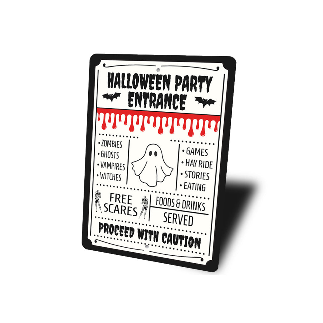 Halloween Party Entrance Sign