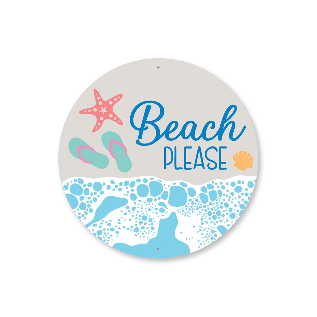 Beach Please Sign