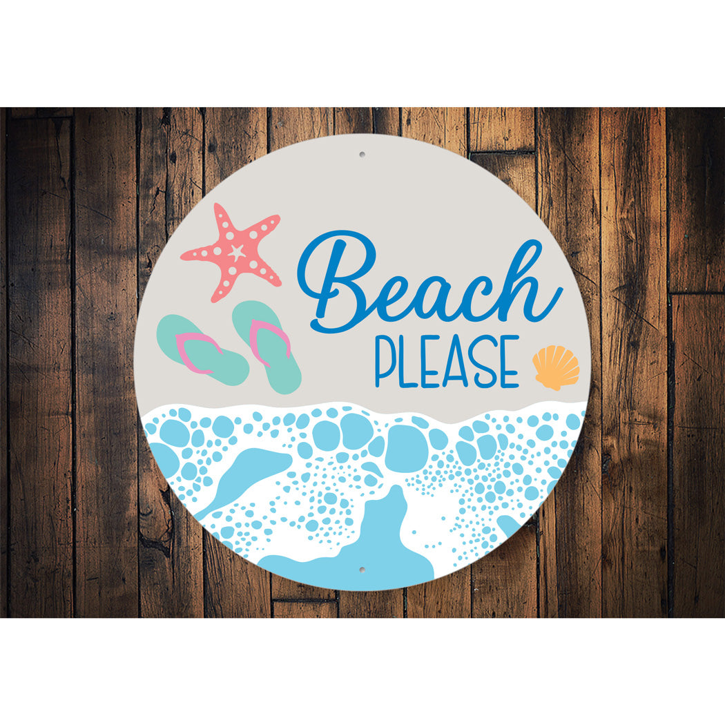 Beach Please Sign