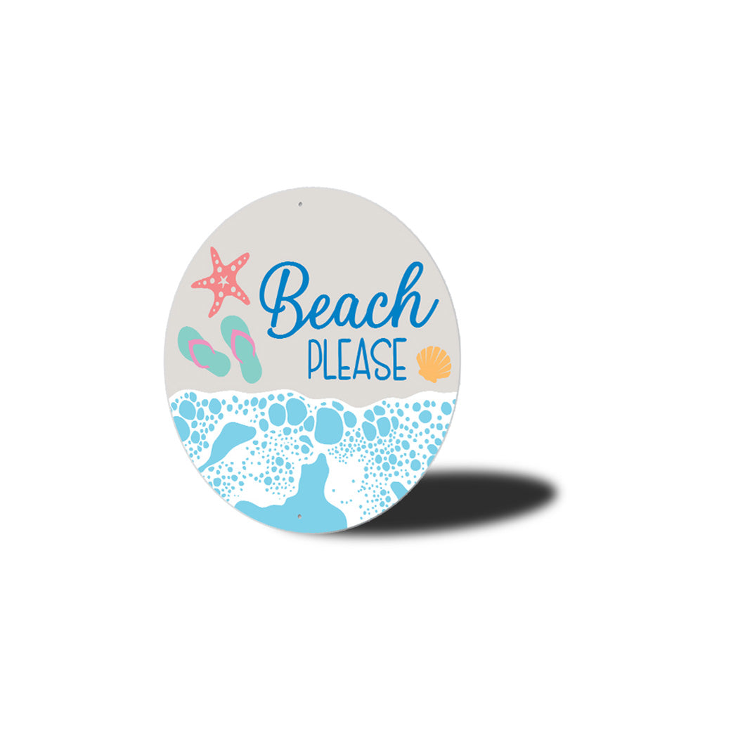 Beach Please Sign