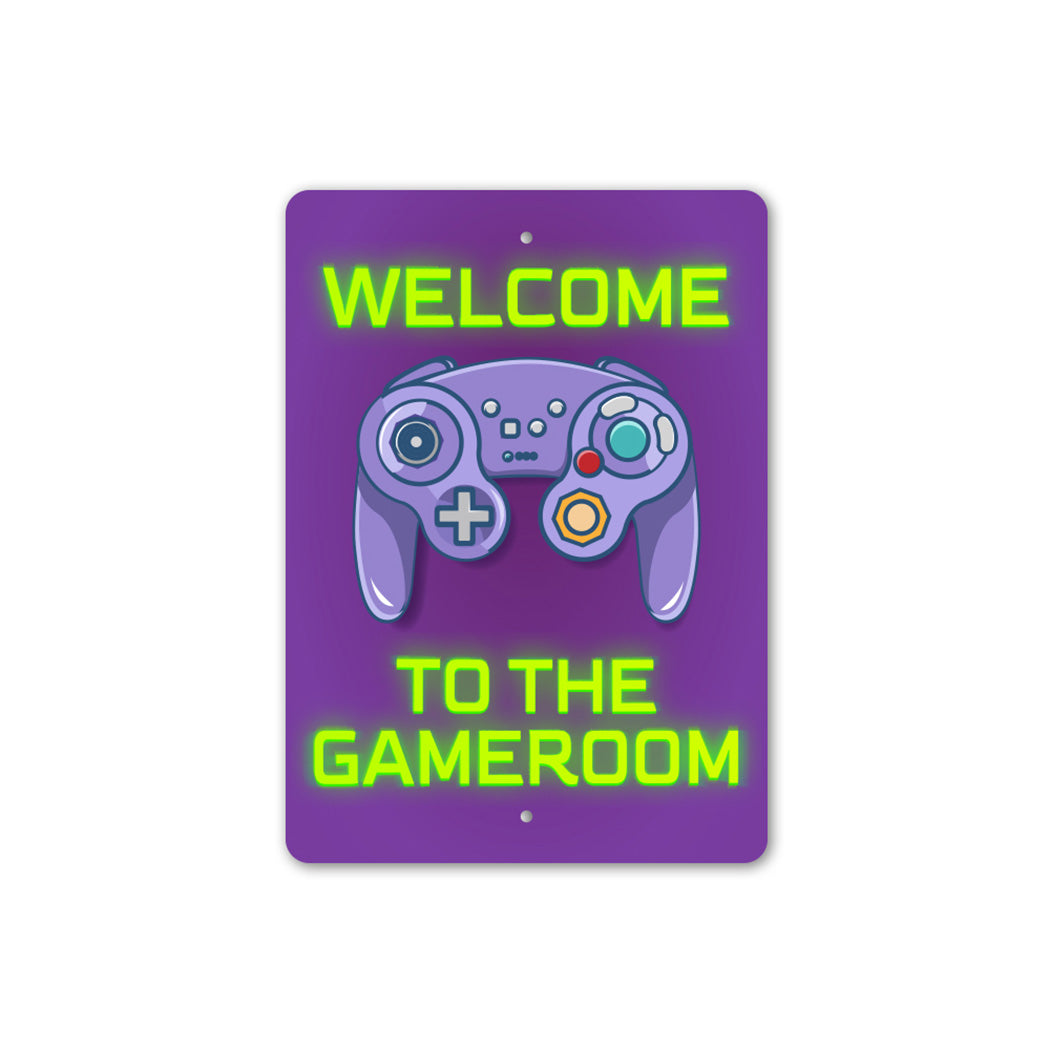 Welcome To The Gameroom Sign