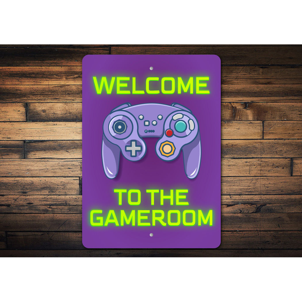 Welcome To The Gameroom Sign