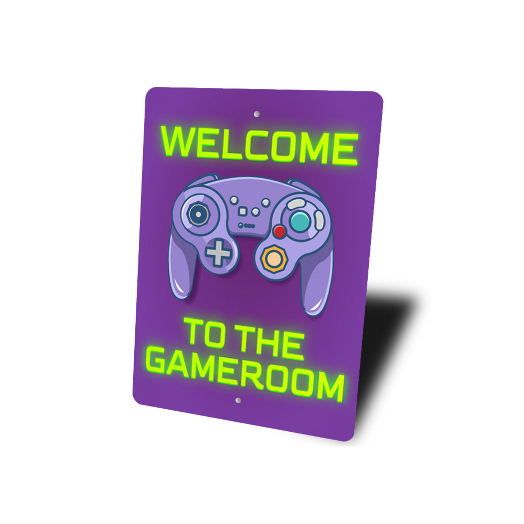 Welcome To The Gameroom Sign