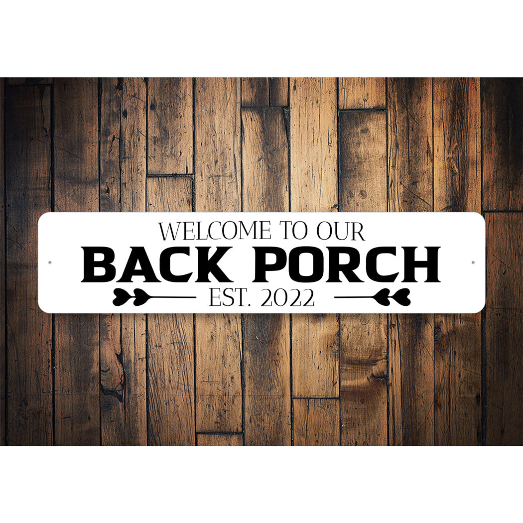 Welcome Back Porch Sign
