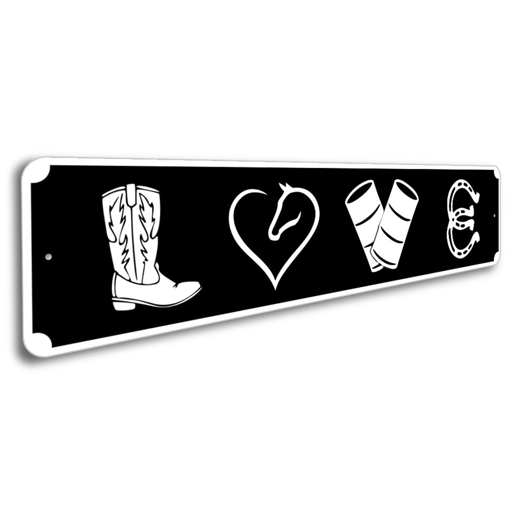 Equestrian Horse Love Sign