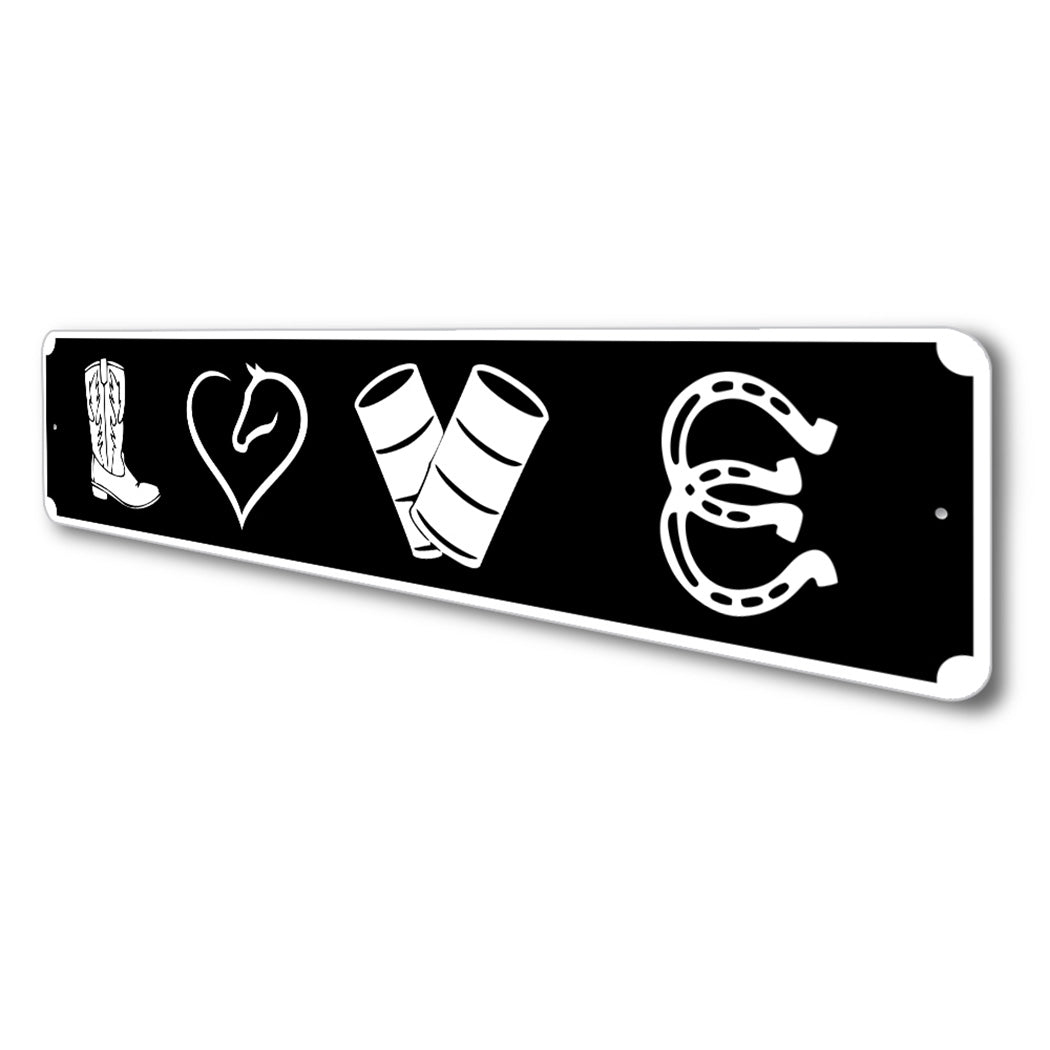 Equestrian Horse Love Sign