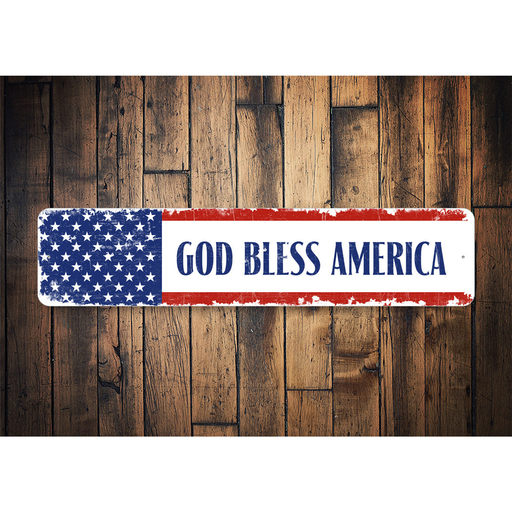 God Bless America Sign