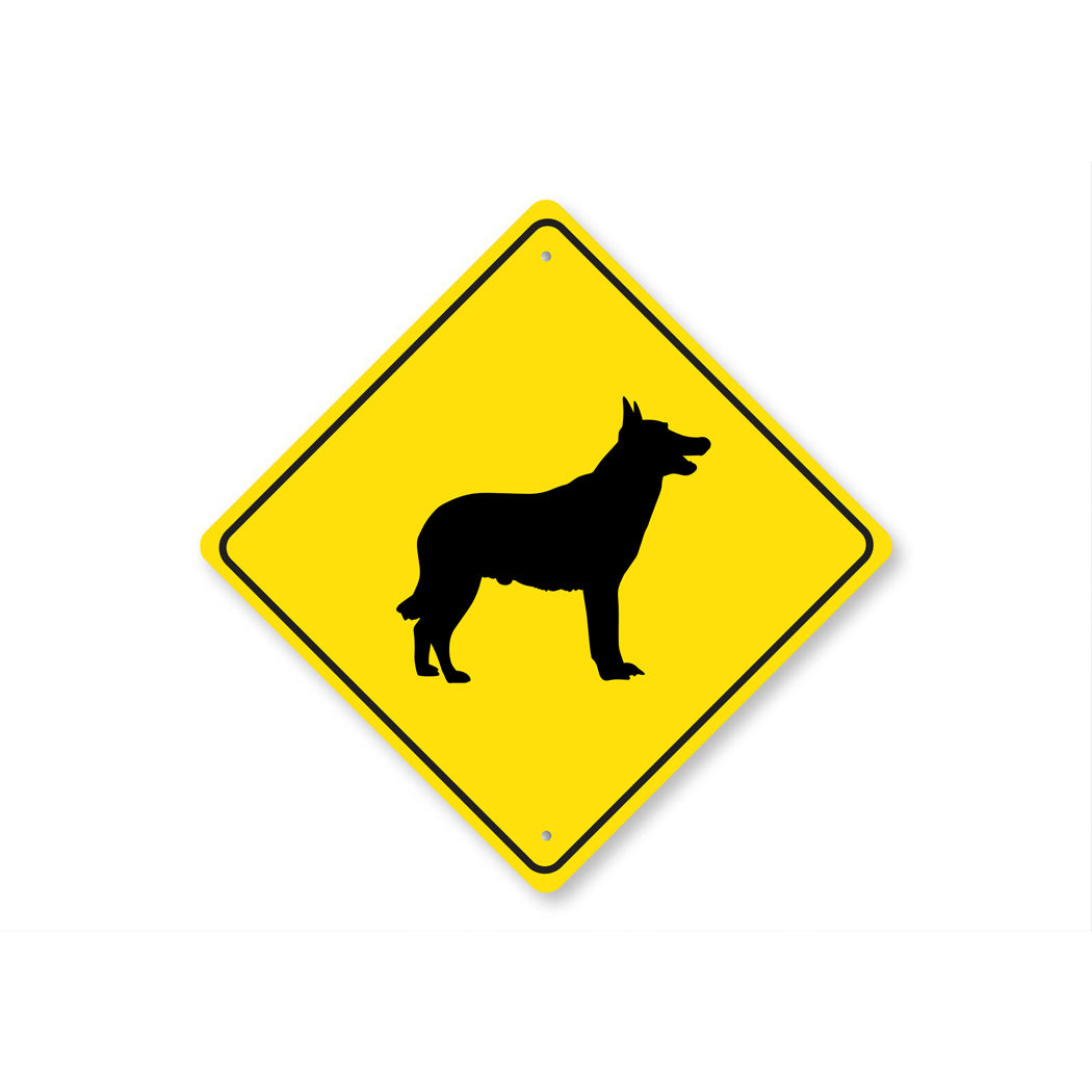 Belgian Malinois Dog Diamond Sign
