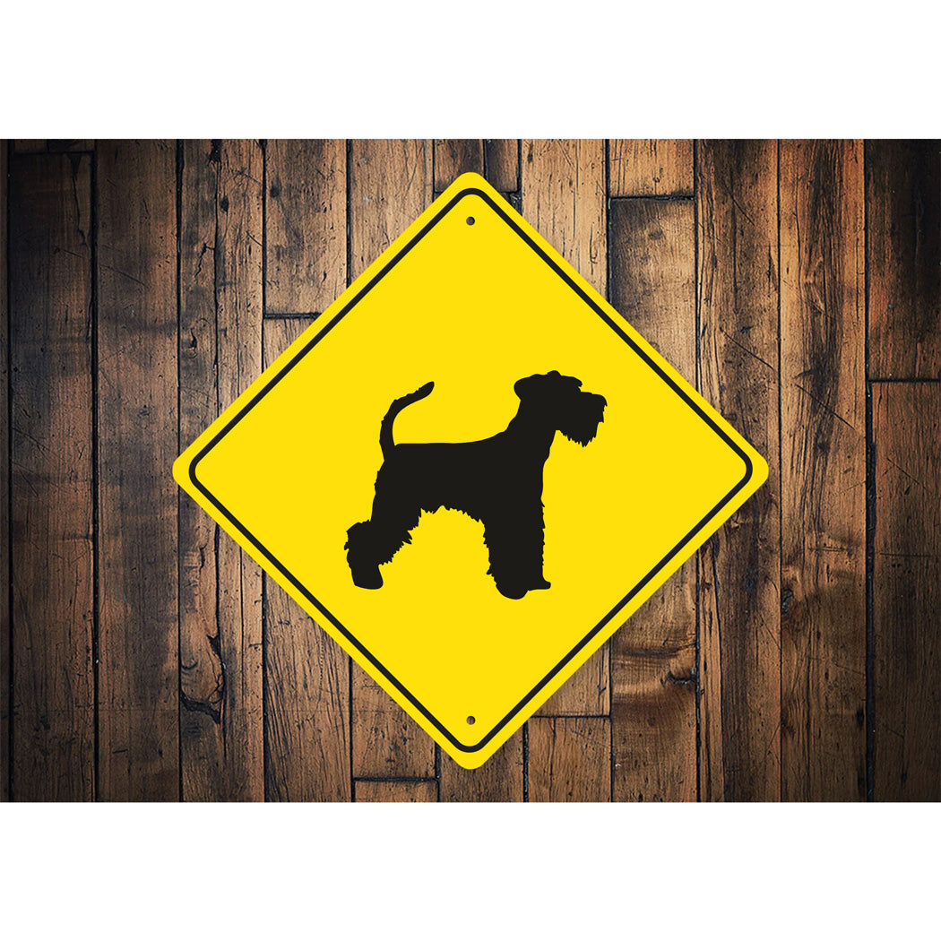 Miniature Schnauzer Dog Diamond Sign