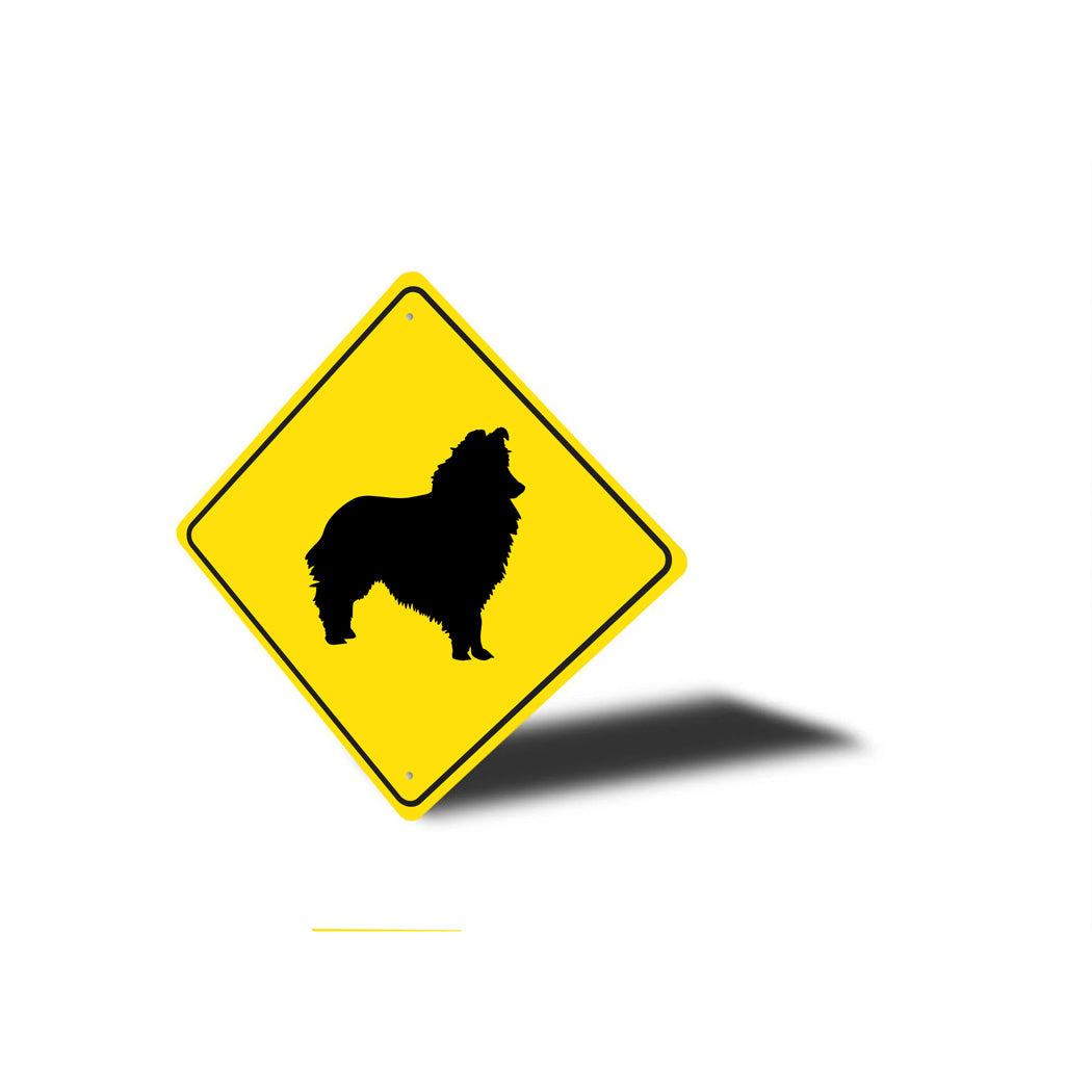 Shetland Sheepdog Dog Diamond Sign