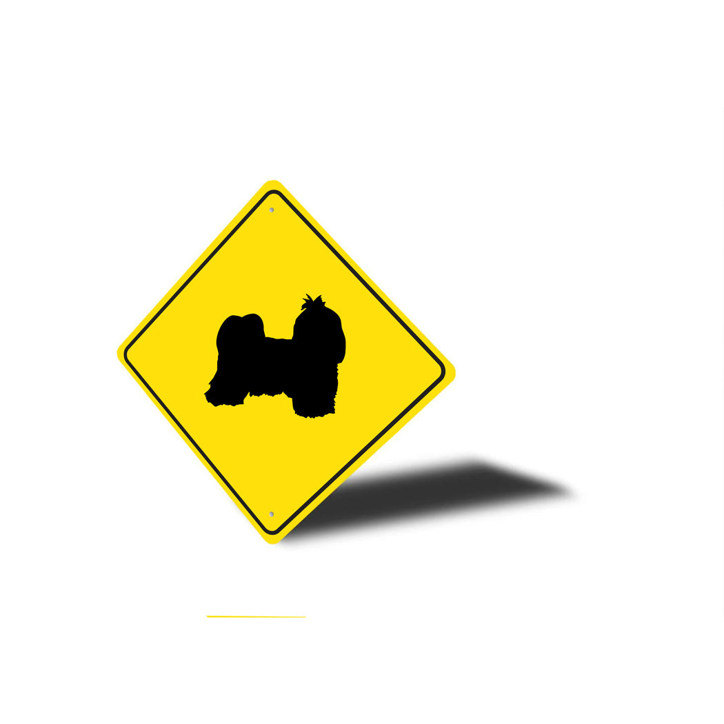 Shih Tzu Dog Diamond Sign