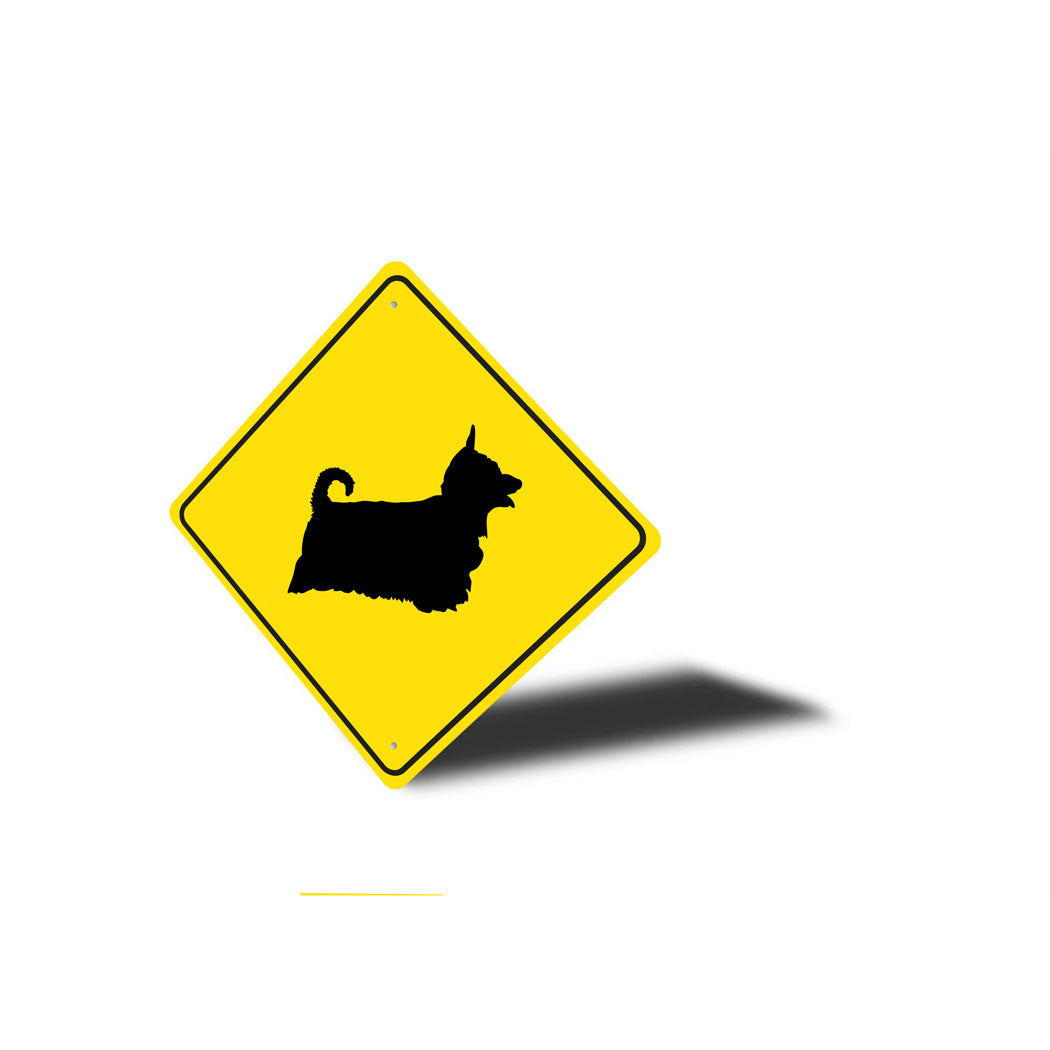 Silky Terrier Dog Diamond Sign