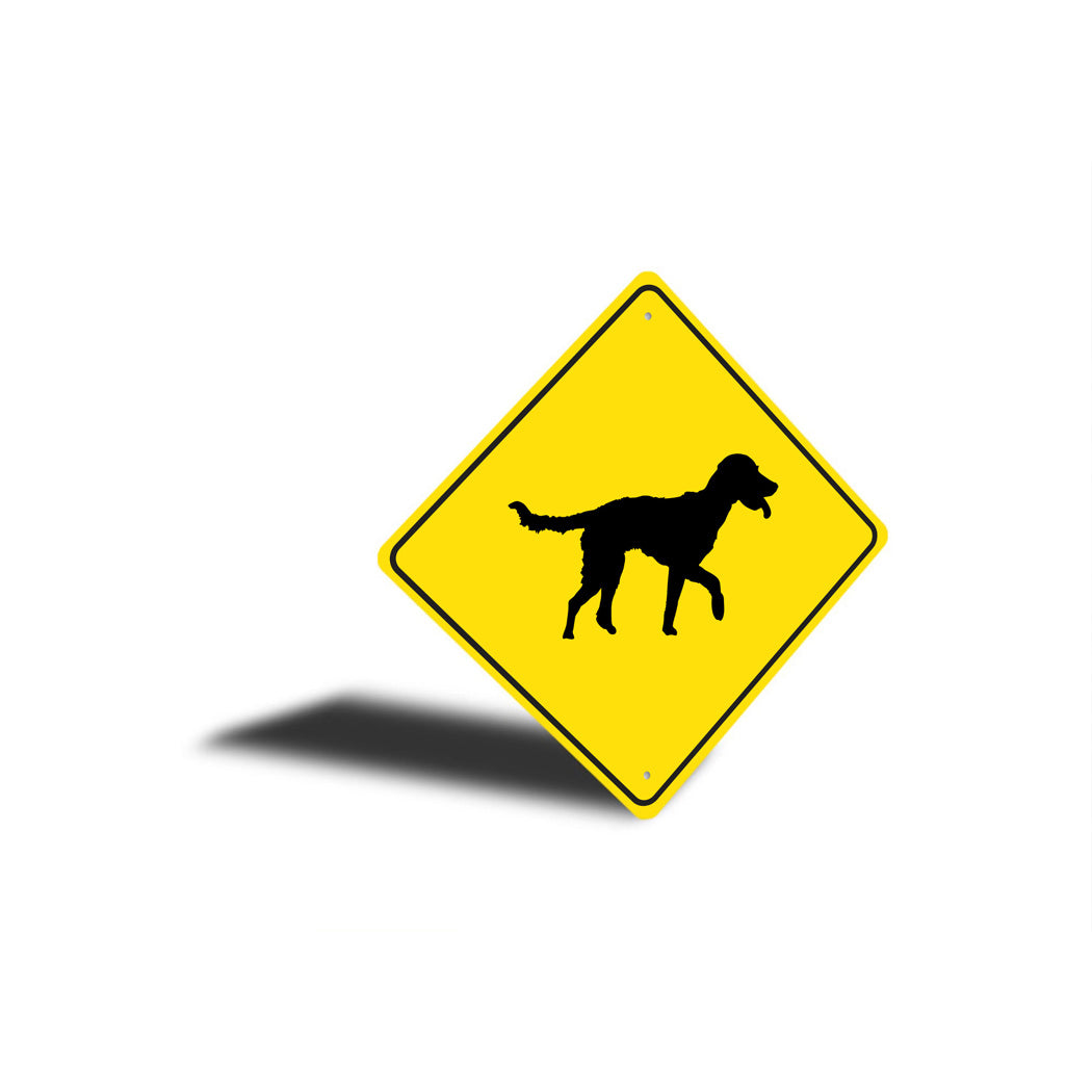 Small Munsterland Pointer Dog Diamond Sign