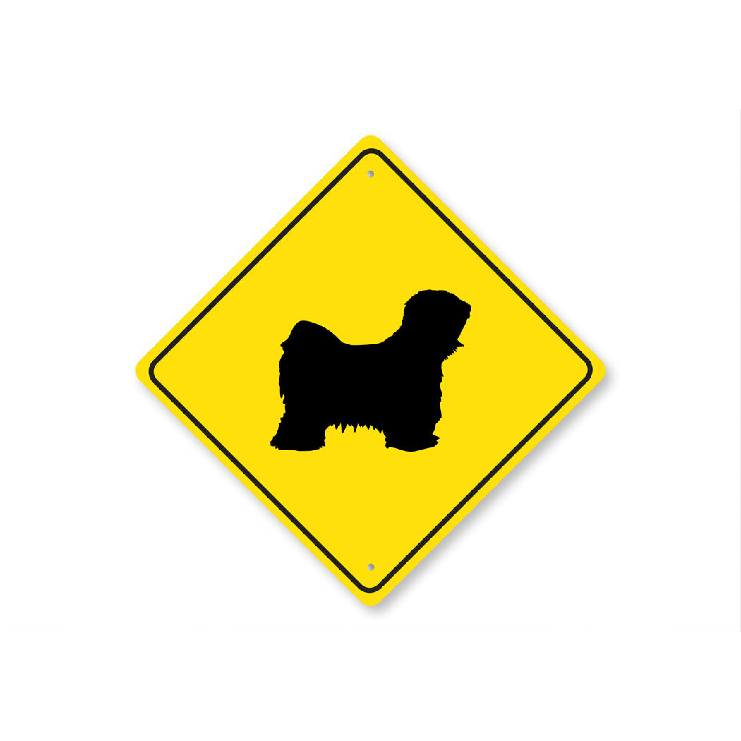 Tibetan Terrier Dog Diamond Sign
