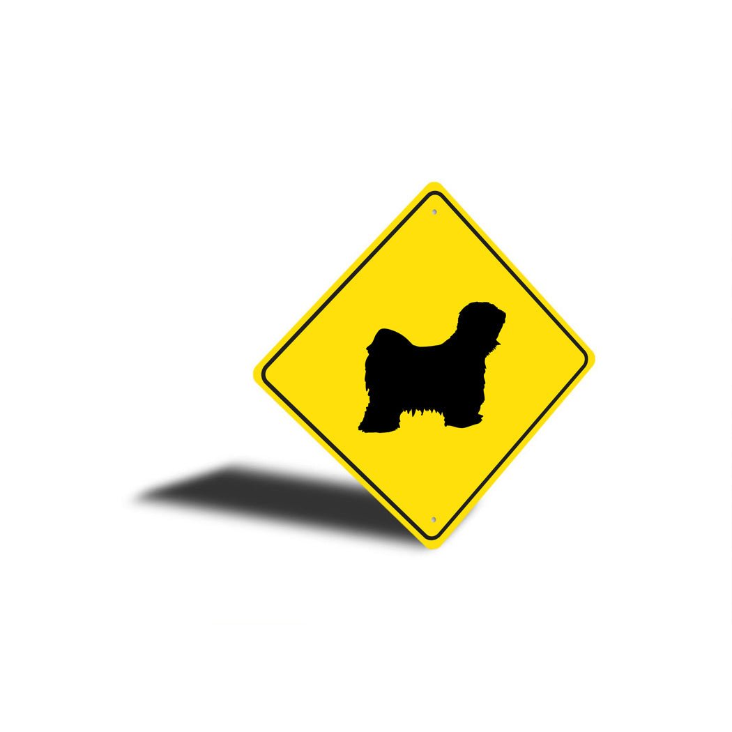 Tibetan Terrier Dog Diamond Sign
