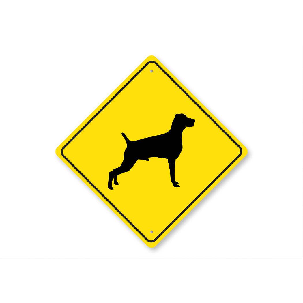 Weinmaraner Dog Diamond Sign