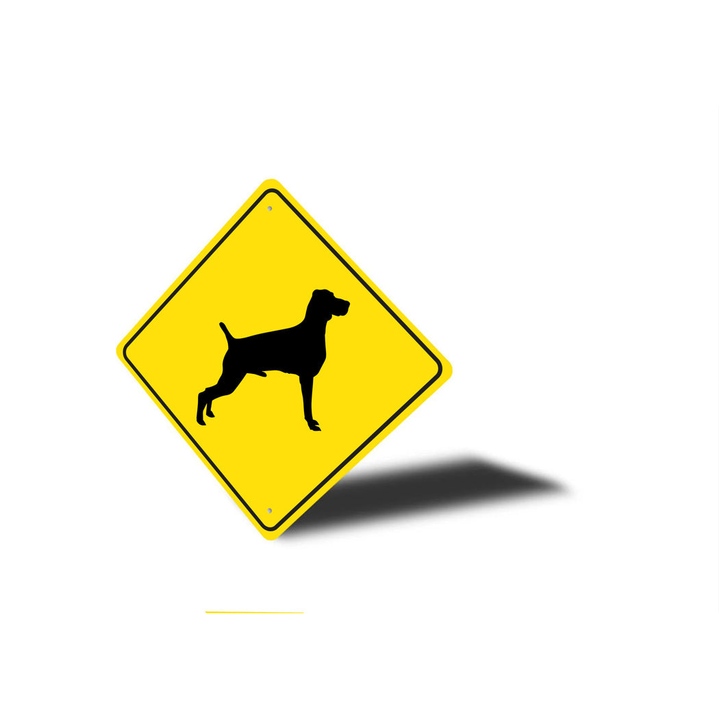 Weinmaraner Dog Diamond Sign