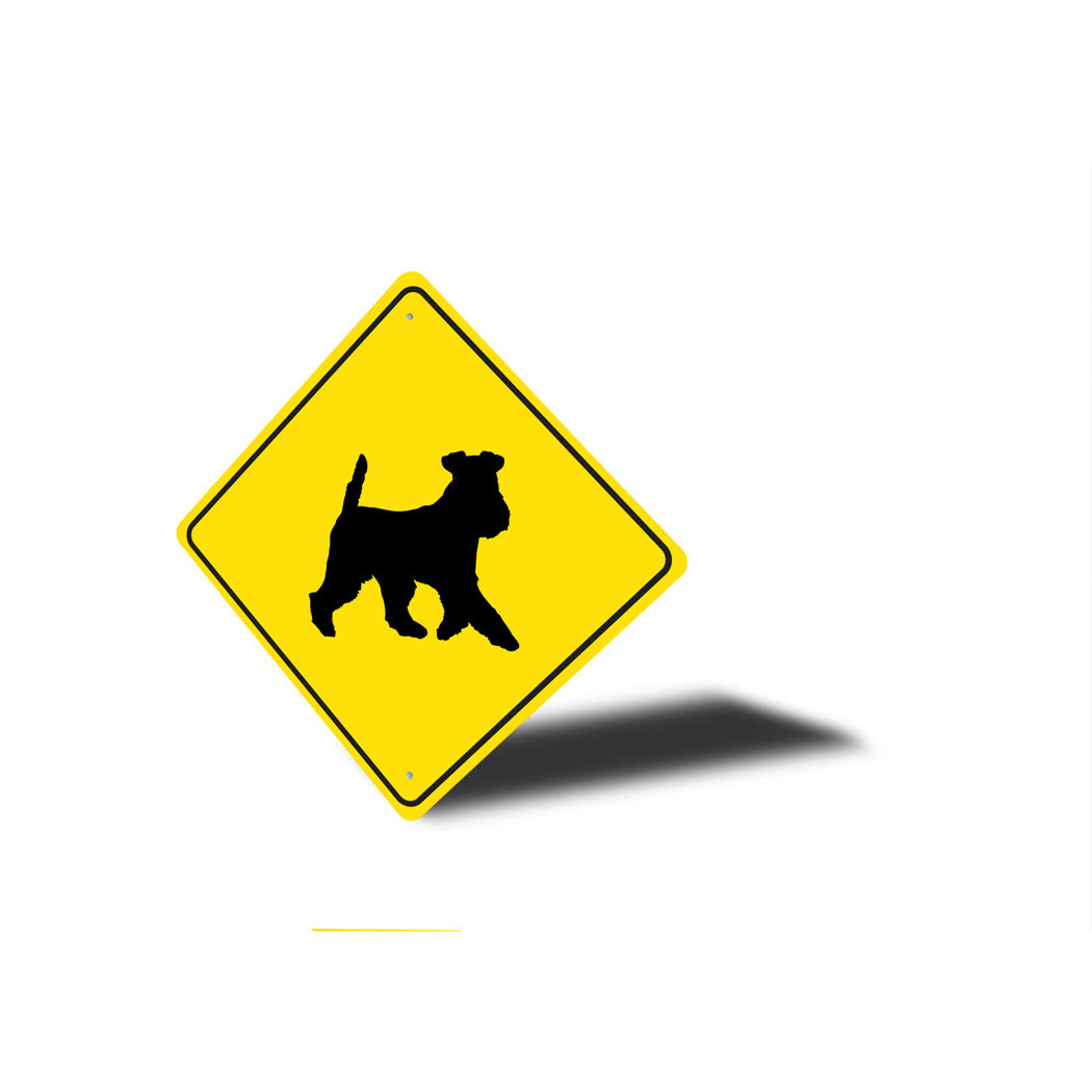 Welsh Terrier Dog Diamond Sign