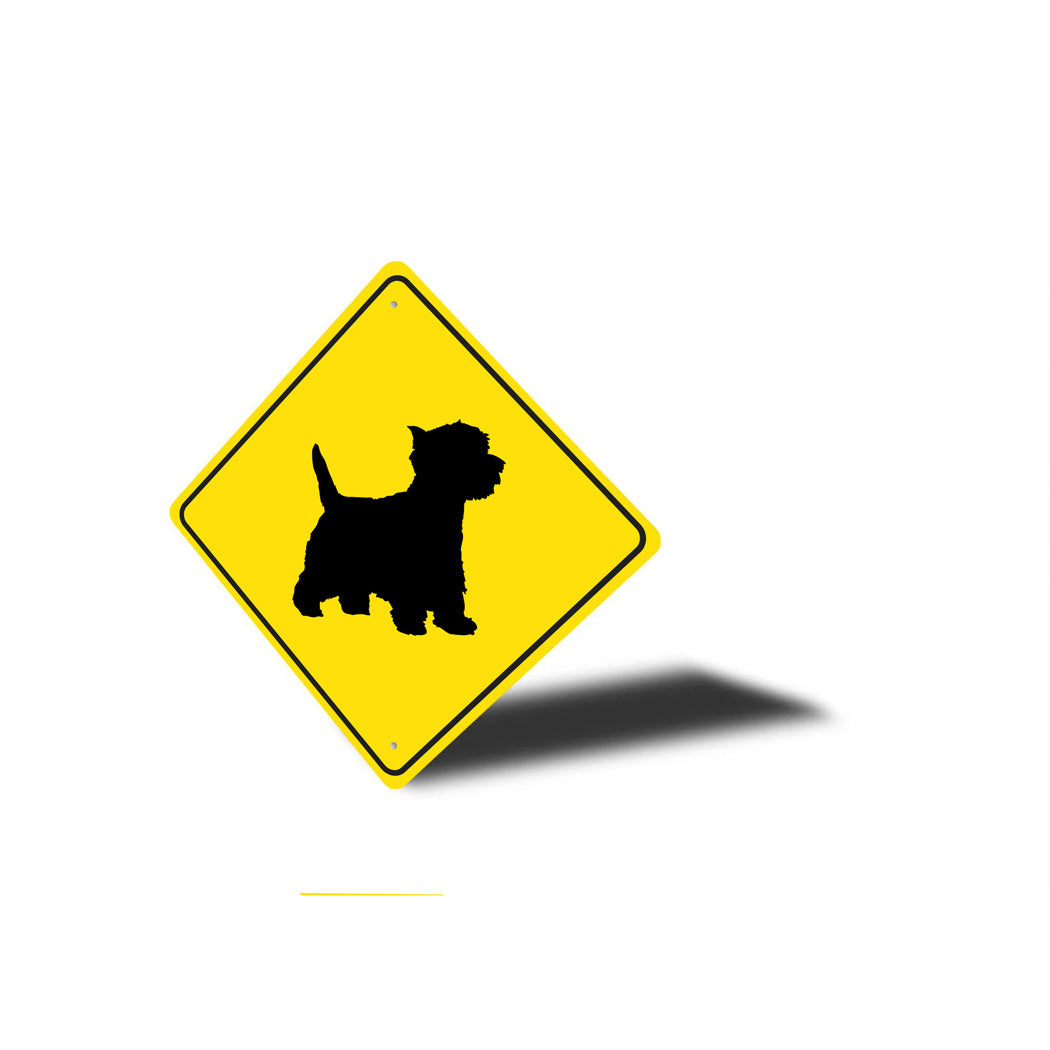 West Highland White Terrier Dog Diamond Sign