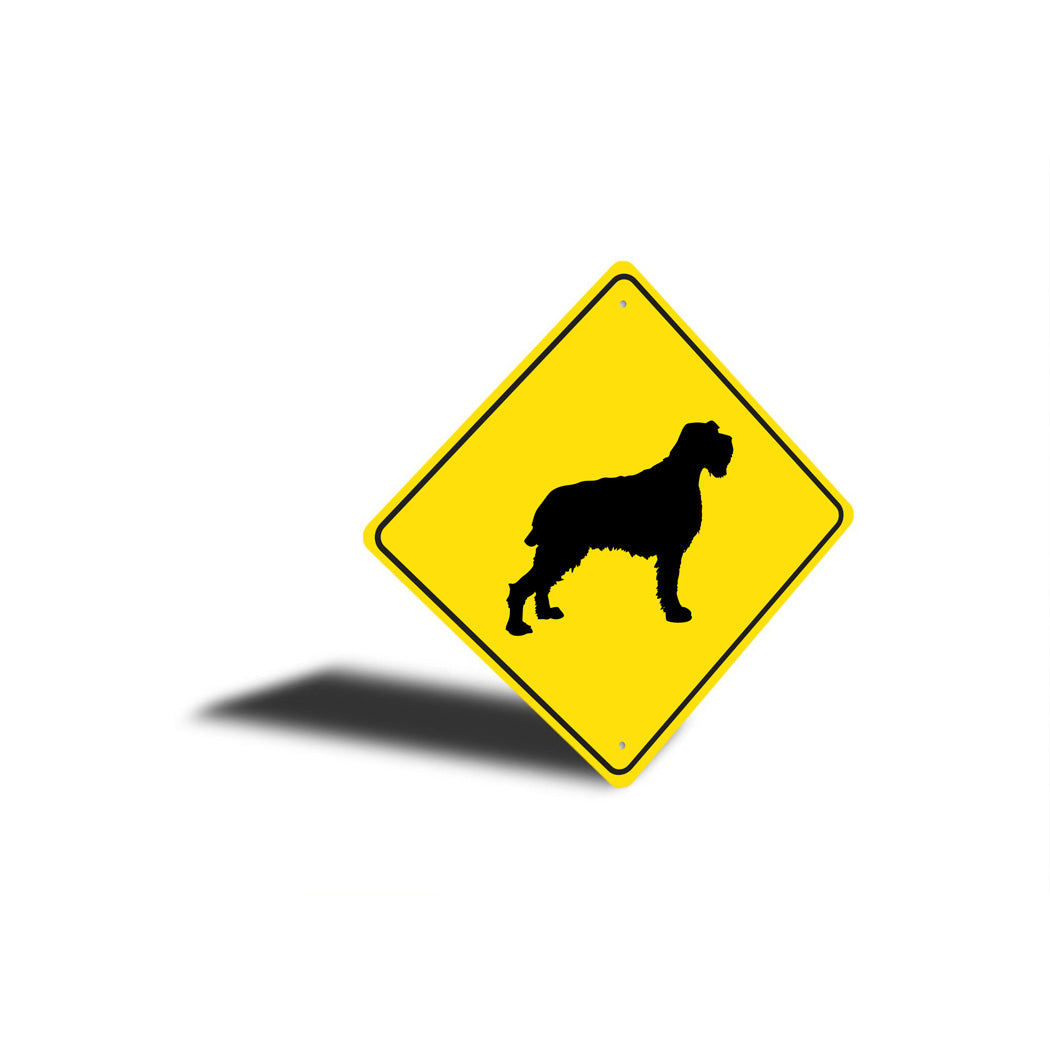 Whitehaired Pointing Griffon Dog Diamond Sign
