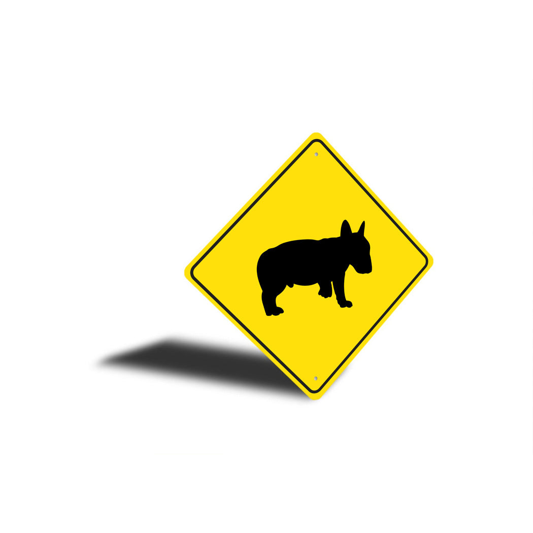 Bull Terrier Dog Diamond Sign