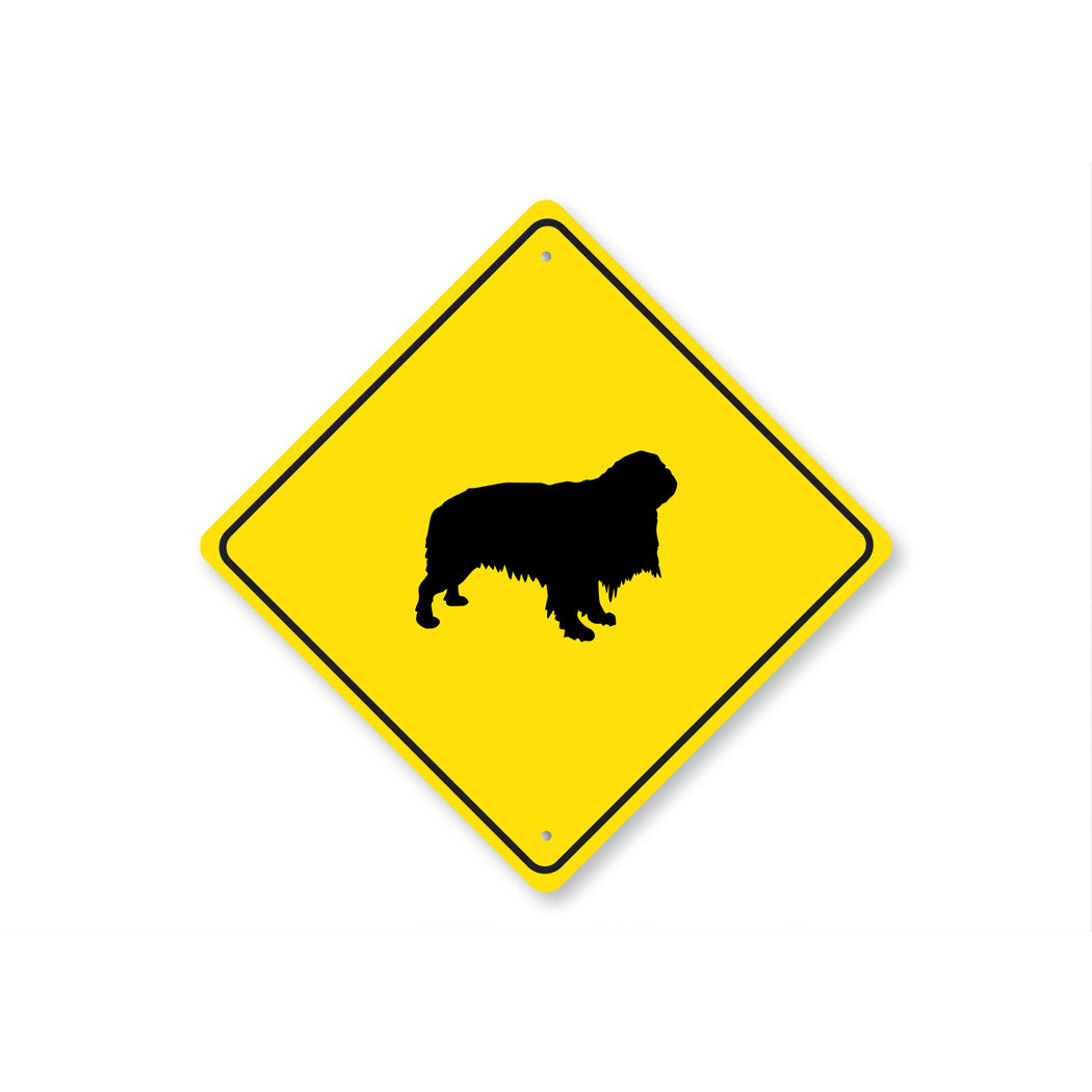 English Toy Spaniel Dog Diamond Sign