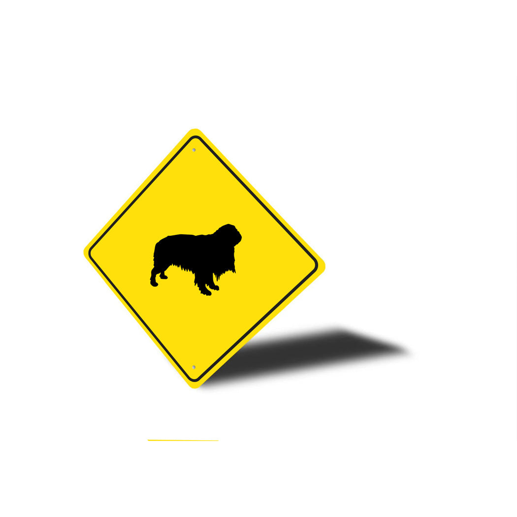 English Toy Spaniel Dog Diamond Sign
