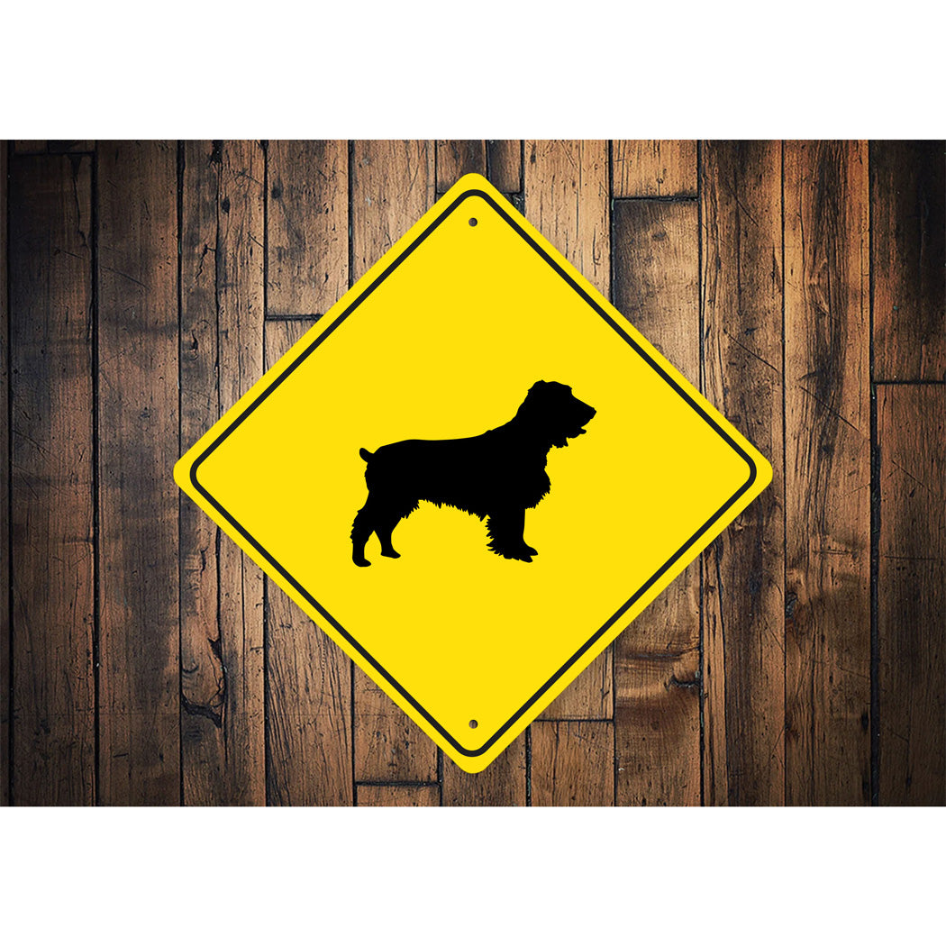 Field Spaniel Dog Diamond Sign
