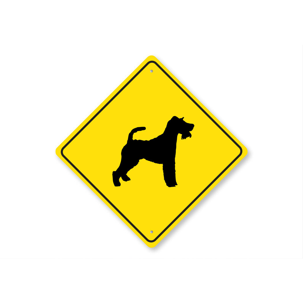 Fox Terrier Dog Diamond Sign