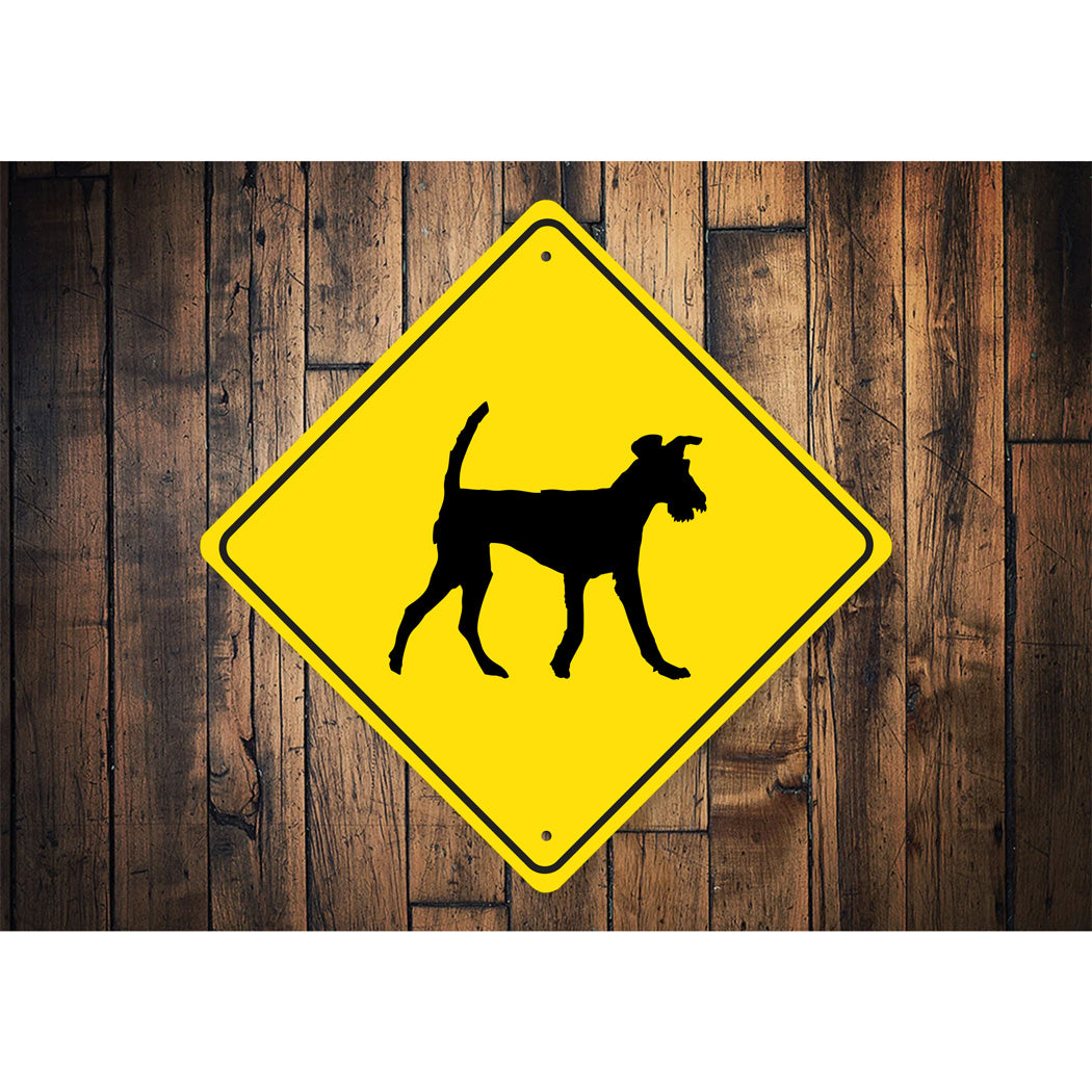 Irish Terrier Dog Diamond Sign