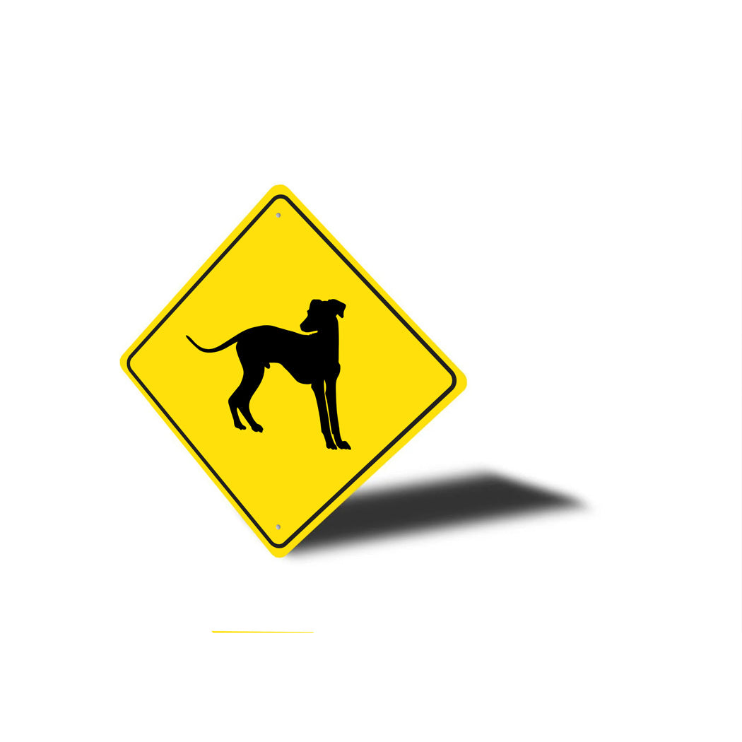 Italiano Greyhound Dog Diamond Sign