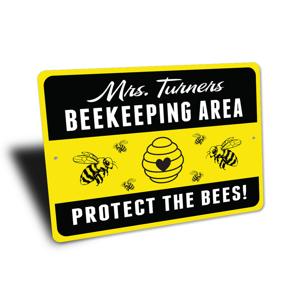 Beekeeping Area Bee Sign