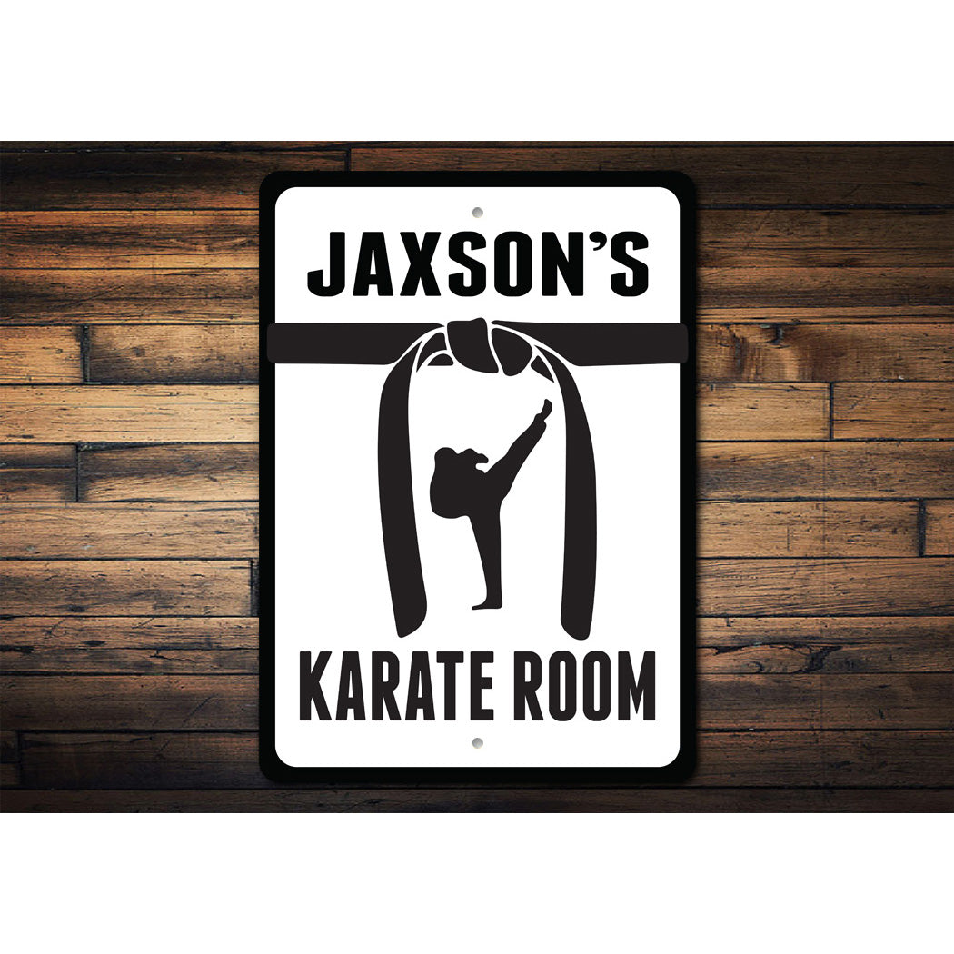Custom Karate Belt Room Sign