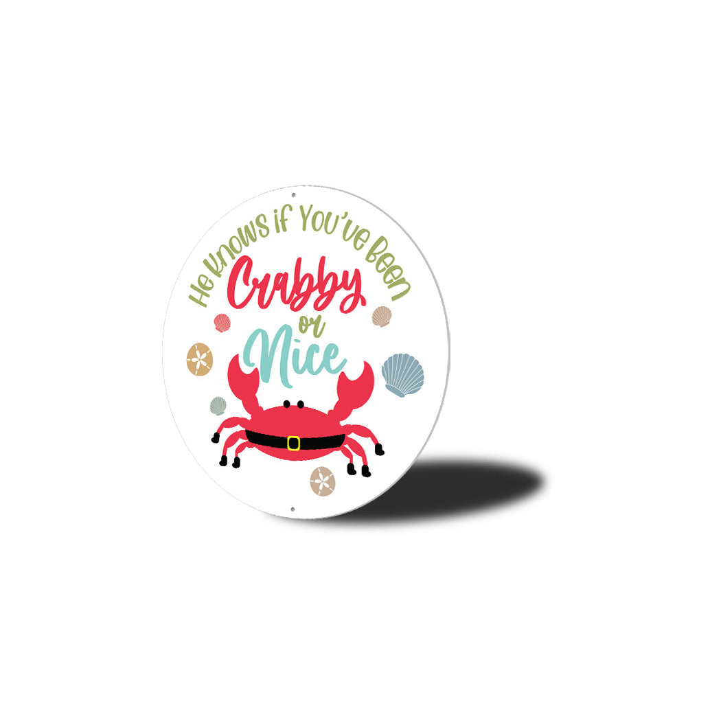 Crabby Or Nice Circle Sign
