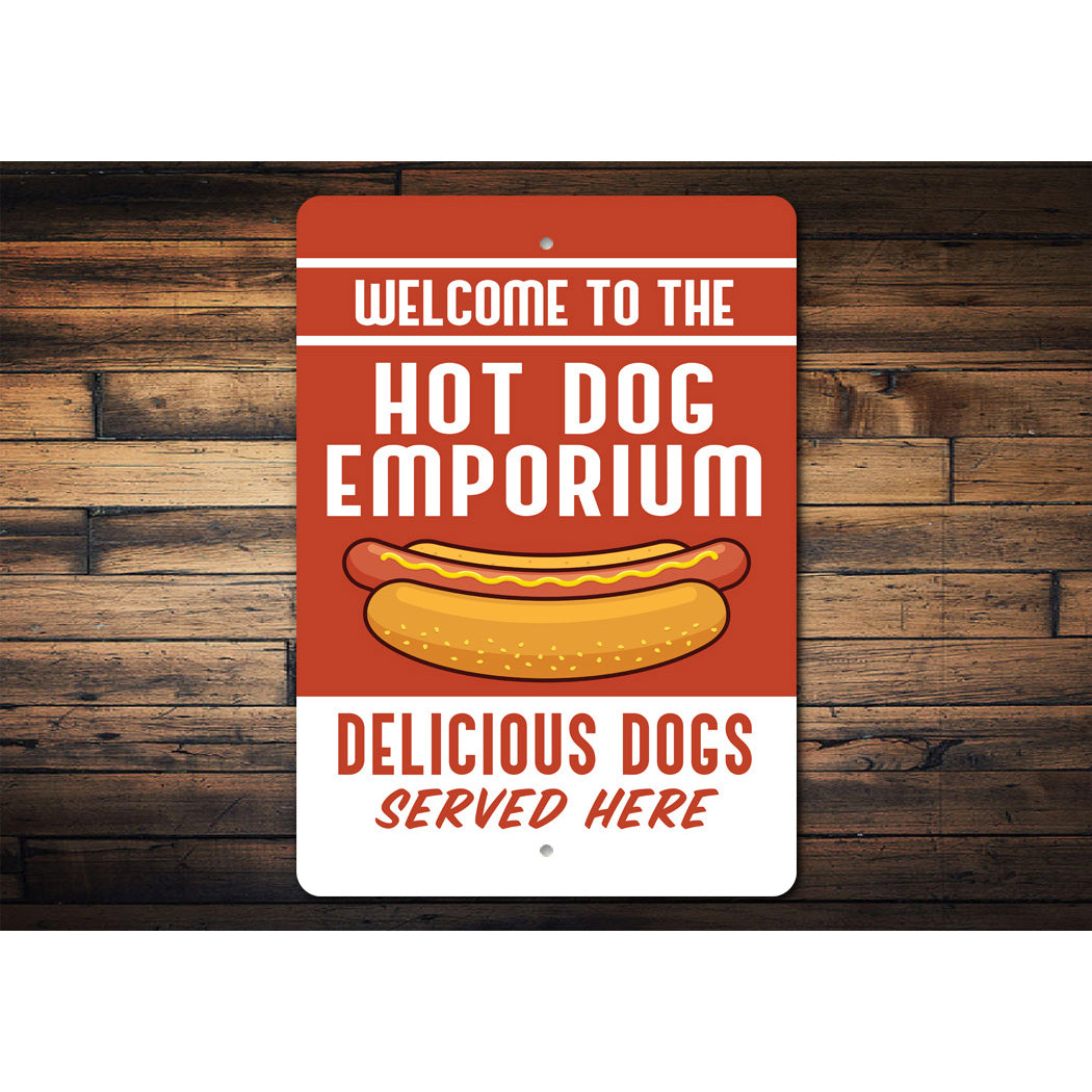 Hot Dog Emporium Sign